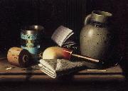 William Michael Harnett Still Life with Three Castles Tobacco oil painting reproduction